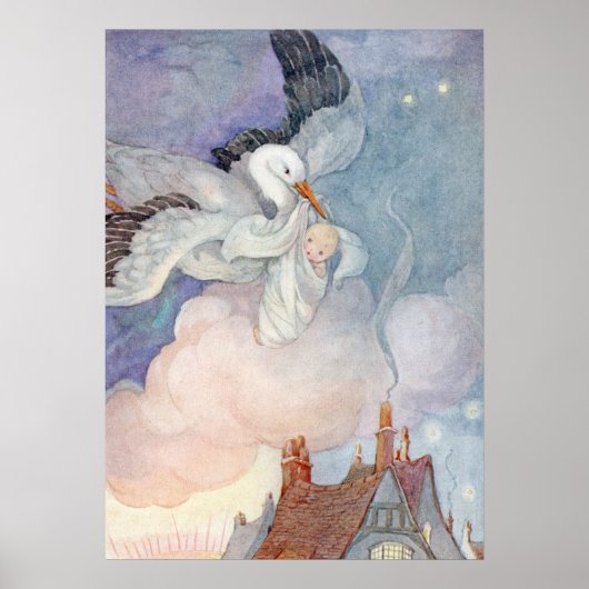 Der Stork von Anne Anderson Poster (Vorne)