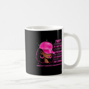 Der Storm Schwarze Frauen Brustkrebs-Krieger rosa  Kaffeetasse