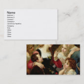 Der Storyteller, 1874 (Öl auf Leinwand) Visitenkarte (Vorne/Hinten)