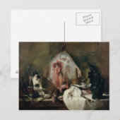 Der Strahl oder, der Küchen-Innenraum, 1728 Postkarte (Vorne/Hinten)