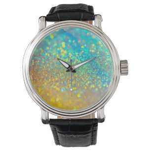 Der strahlende Holografischer Opal Armbanduhr