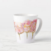 Der strahlende Rote Kaffeecup im Winter Milchtasse (Rechte Ecke)