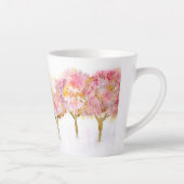 Der strahlende Rote Kaffeecup im Winter Milchtasse (Rechts)