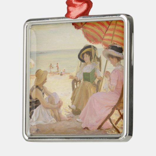 Der Strand, 1929 Ornament Aus Metall (Links)