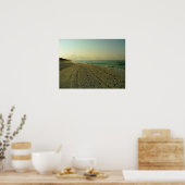 Der Strand am Morgen Poster (Küche)