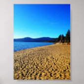 Der Strand am Tahoe-See Poster (Vorne)