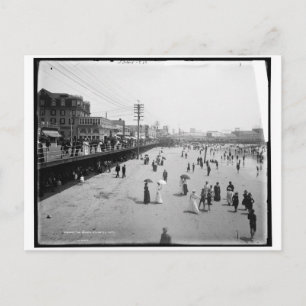 Der Strand, Atlantic City New Jersey c1905 Vintage Postkarte