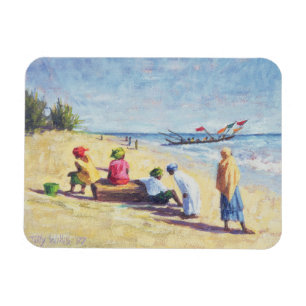 Der Strand bei Abene Senegal 1997 Magnet