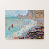 Der Strand bei Etretat Claude Monet Puzzle (Horizontal)