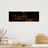 Der Strand bei Nacht Poster (Küche)