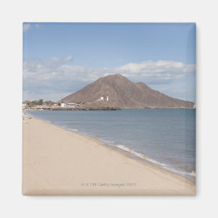 Der Strand bei San Felipe auf dem Meer von Cortez Magnet