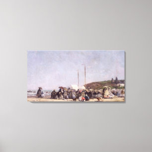Der Strand bei Trouville, 1864 Leinwanddruck