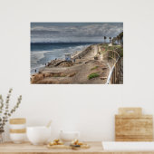 Der Strand der Klippen Poster (Küche)