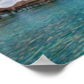 Der Strand des Luxusresorts WELLNESS-CENTER Poster (Ecke)