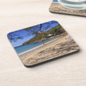 Der Strand des Pigeon Island National Park Untersetzer (Linke Seite)