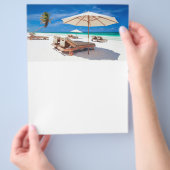 Der Strand des Resorts Flyer (Hand)