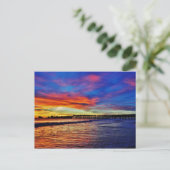 Der Strand des Seacliff Sunset. Santa Cruz, CA. Postkarte (Stehend Vorderseite)