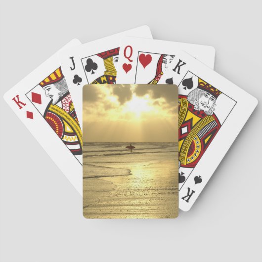 Der Strand des Sunset Spielkarten (Rückseite)