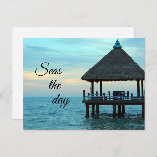 Der Strand des Tages Postkarte (Vorne/Hinten)