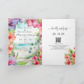 Der Strand des tropischen Hibiskus Einladung (Innenseite)