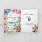 Der Strand des tropischen Hibiskus Einladung (Innenseite)