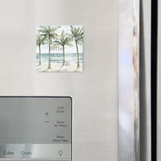 Der Strand des tropischen Palmen Magnet (In Situ (Kühlschrank))