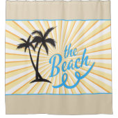 Der Strand - Design Nr. 4 Duschvorhang (Vorderseite)