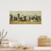 Der Strand - Eugène Boudin Poster (Küche)
