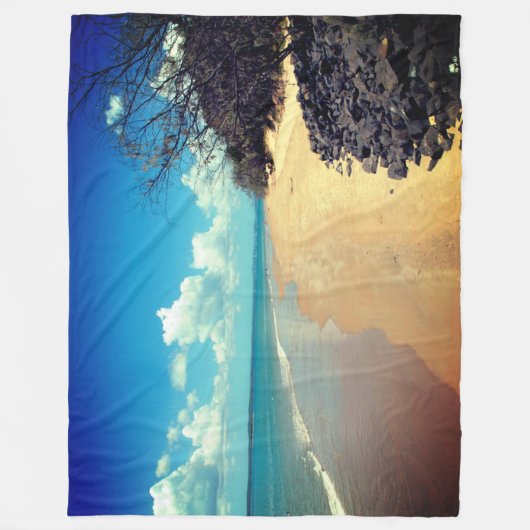 Der Strand Fleecedecke (Vorderseite)