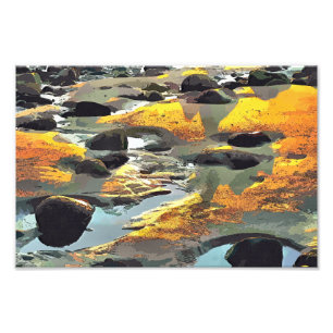 DER STRAND FOTODRUCK