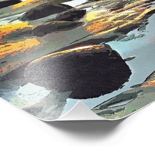 DER STRAND FOTODRUCK (Ecke)