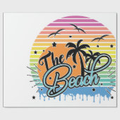 Der Strand Geschenkpapier (Flach)