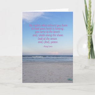 Der Strand heilt Ihre Herzogkarte Dankeskarte