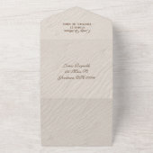 Der Strand hört in Sand All In One Einladung (Außenbereich)