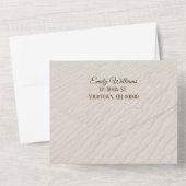 Der Strand hört in Sand All In One Einladung (Rückseite)