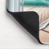 Der Strand hört in Sand Mousepad (Ecke)