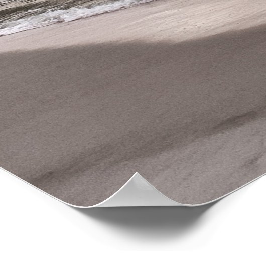 Der Strand hört nie auf, mich zu zitieren Poster (Ecke)