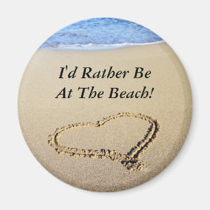 Der Strand hört sich in Sand an   Magnet