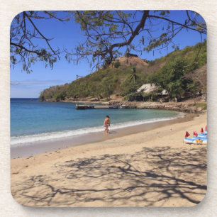 Der Strand im Pigeon Island Nationalpark Untersetzer