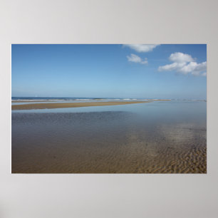 Der Strand in Egmond aan Zee, Niederlande Poster