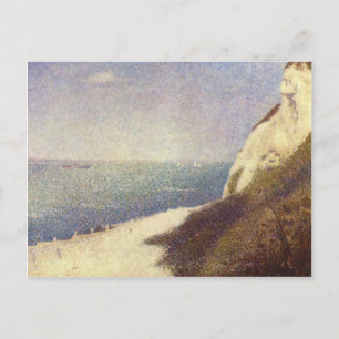 Der Strand in Honfleur von Georges Seurat Postkarte