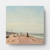 Der Strand in Long Branch, New Jersey Fotoplatte (Vorderseite)