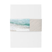 Der Strand ist im Sand mit Namen bekannt Einladungsbanderole (Rückseitenbeispiel)