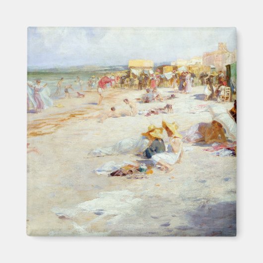 Der Strand ist im Sommer überlaufen Magnet (Vorne)
