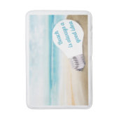 Der Strand ist immer eine gute Idee, im Sommer Badematte (Vorderseite Vertikal)