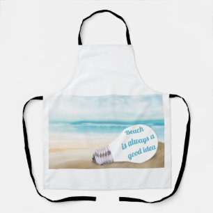 Der Strand ist immer eine gute Idee, im Sommer Schürze