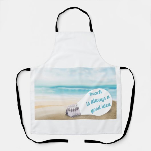 Der Strand ist immer eine gute Idee, im Sommer Schürze (Vorderseite)