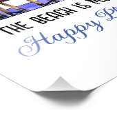 Der Strand ist mein glücklicher Ort Fotodruck (Ecke)