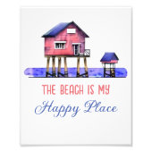 Der Strand ist mein glücklicher Ort Fotodruck (Vorne)