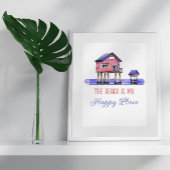 Der Strand ist mein glücklicher Ort Fotodruck